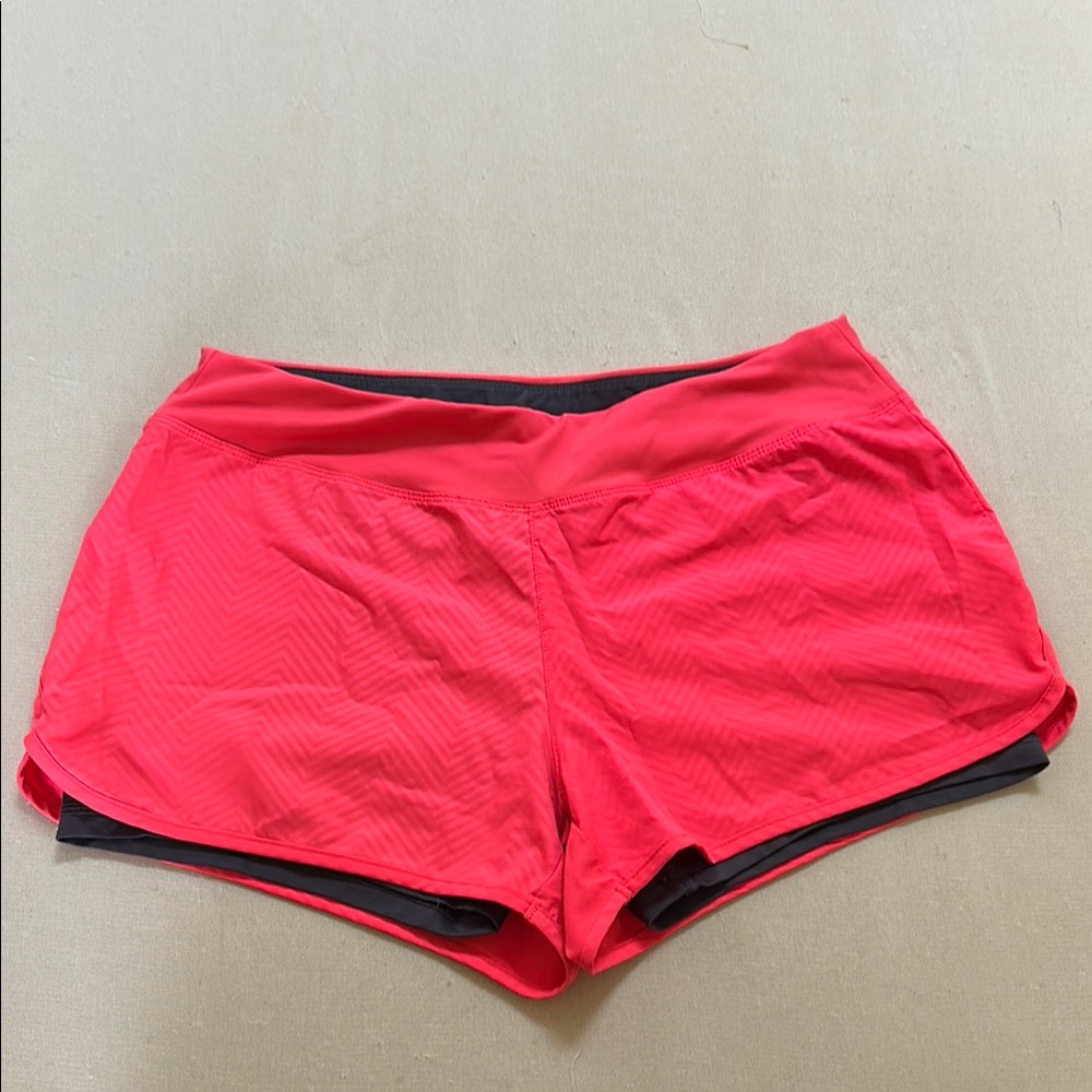 Women's Red Athletic Shorts